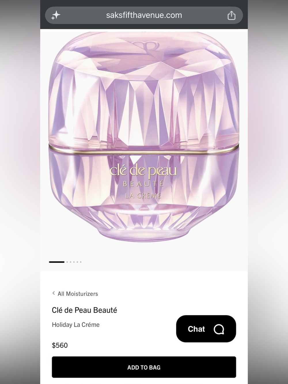 clé de peau Beauté Holiday La Crème - Lavender and Gold